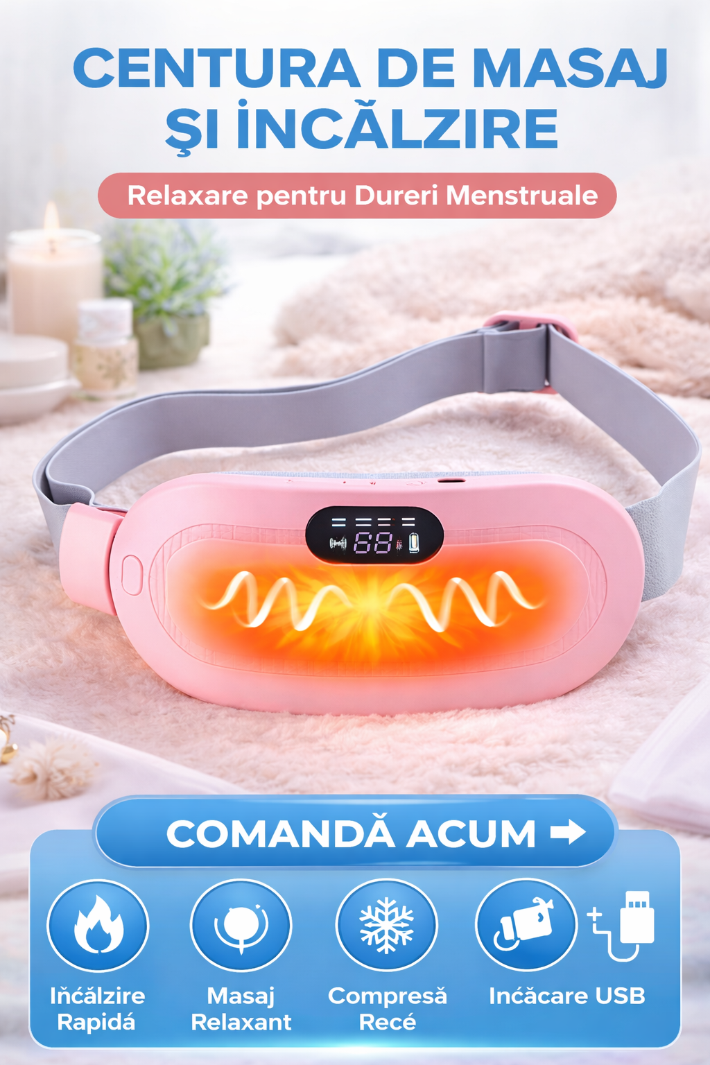 Centura Termică Menstruală Relaxantă