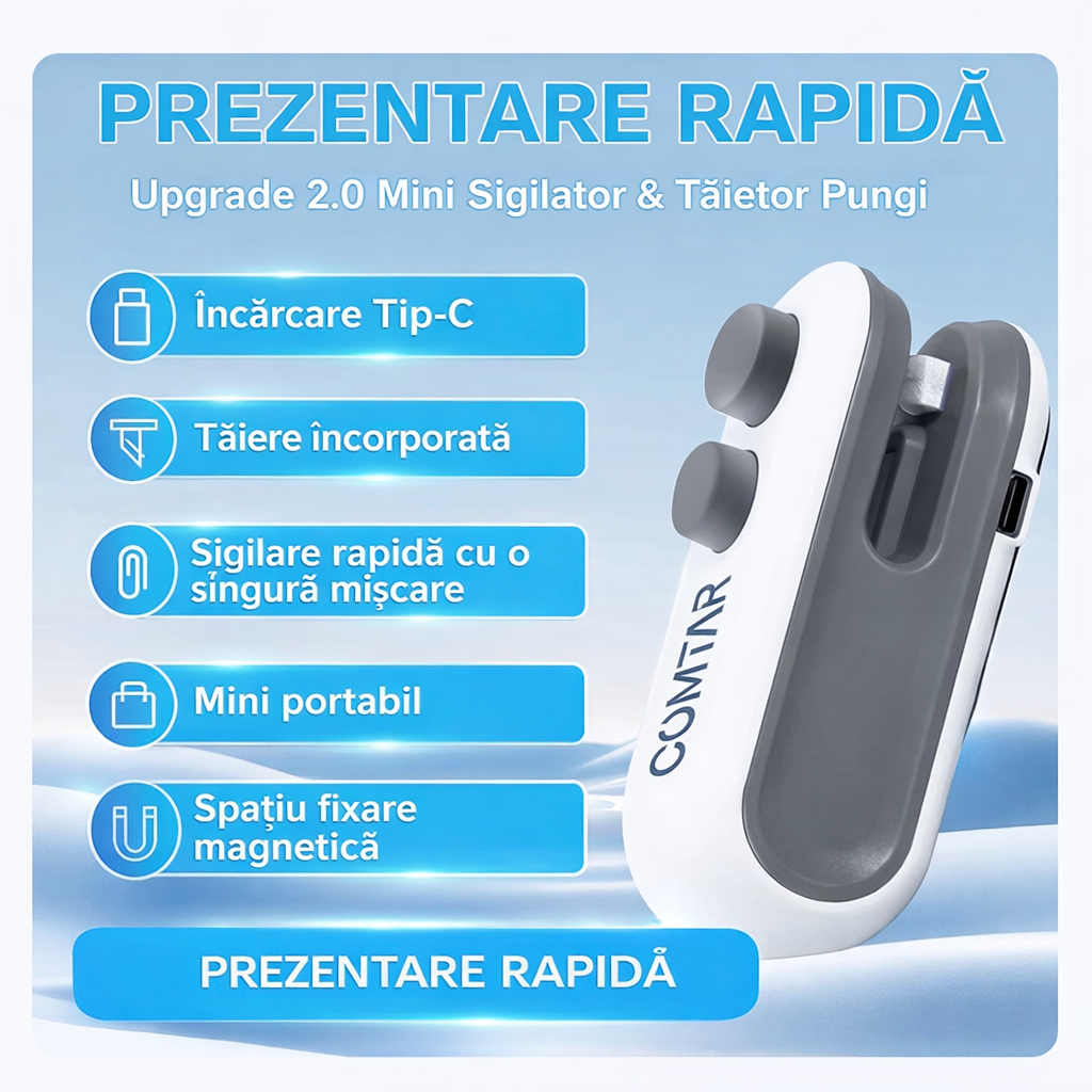 Dispozitiv 2in1 de Taiere si Sigilare Rapida